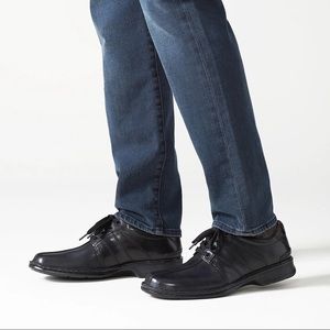 Men’s Clarks Touareg Vibe Leather Lace-up Shoes Black sz 8